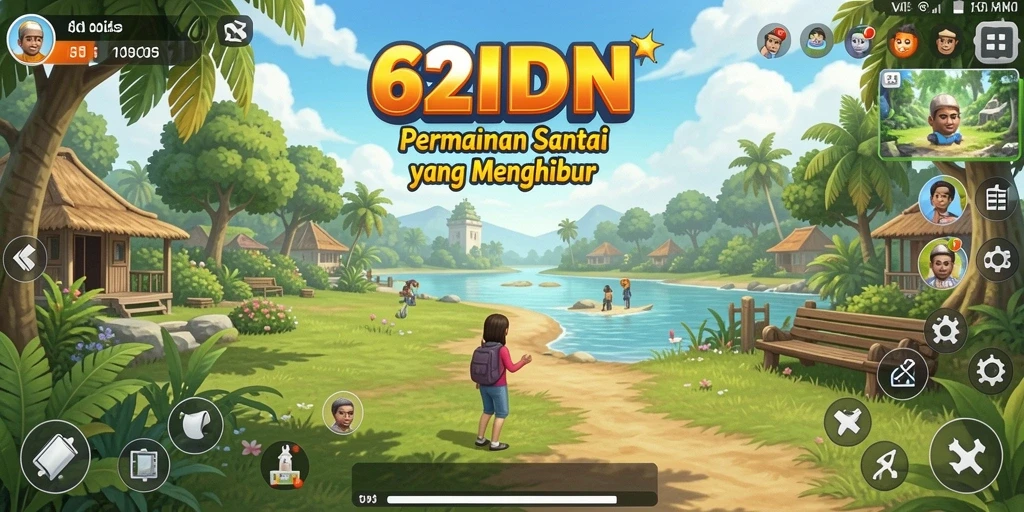 Screenshot gameplay yang menampilkan keseruan bermain 62IDN.