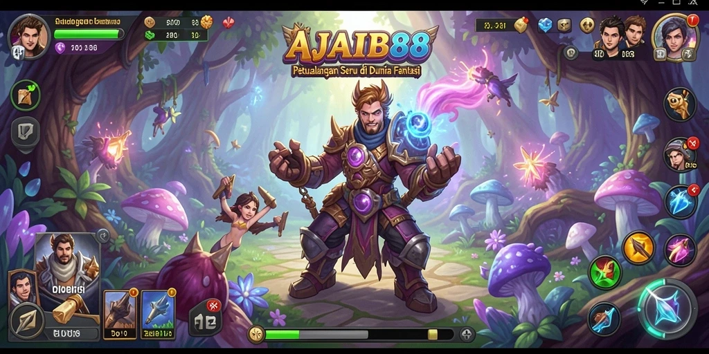 Screenshot permainan AJAIB88 menampilkan aksi mendebarkan dalam petualangan fantastis.