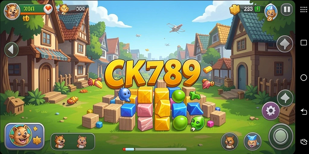 Tampilan gameplay seru dari CK789 dengan puzzle yang menantang.
