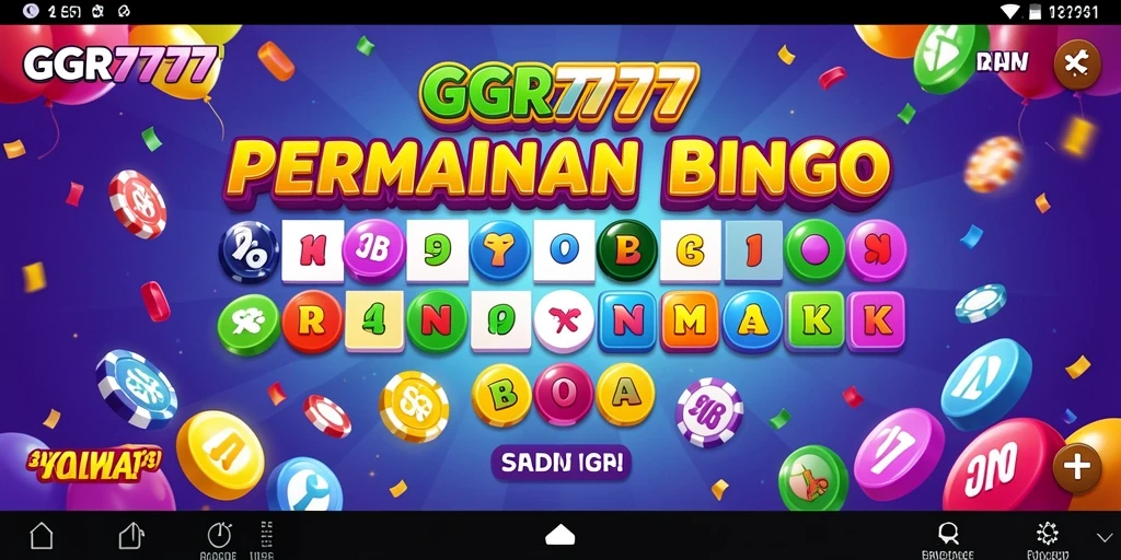 Tampilan gameplay Bingo GGR7777 yang menarik dan penuh warna.