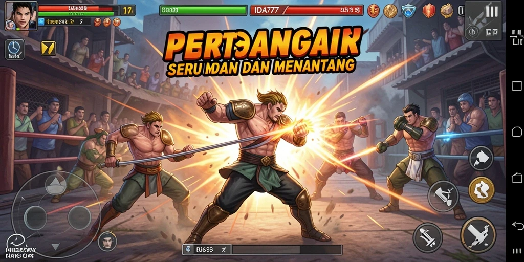 Tampilan gameplay seru dari IDA777 dengan pertarungan intens.