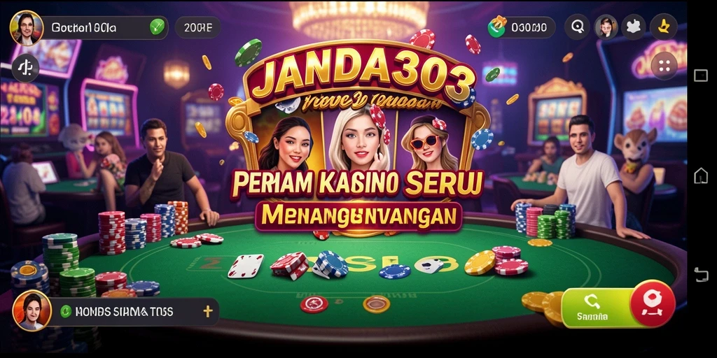 Tampilan gameplay menarik dari JANDA303 yang penuh warna.
