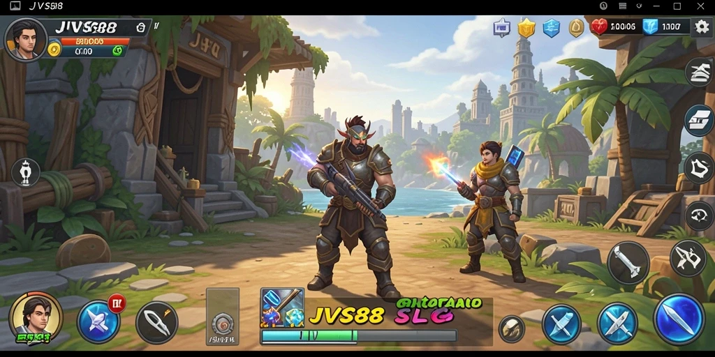 Tampilan gameplay dinamis dari JVS88 yang menarik dan interaktif.