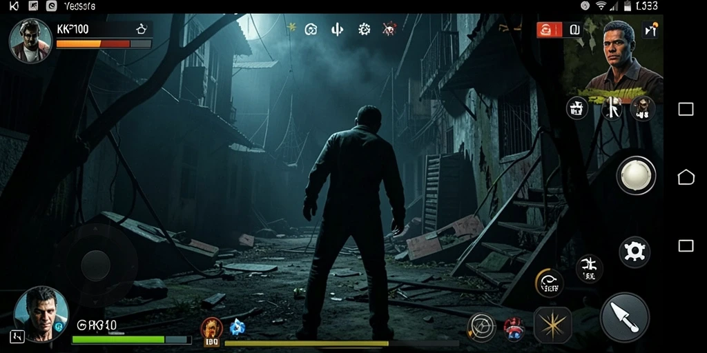 Gameplay KPK100 menampilkan suasana menakutkan dan mencekam.