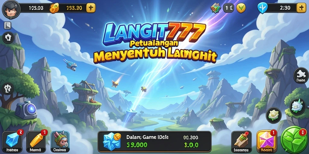 Tampilan gameplay LANGIT777 yang menakjubkan dengan aksi Idle yang seru.