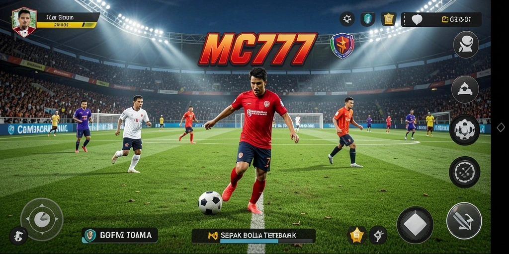 Gameplay menakjubkan dari MC777 di lapangan sepak bola.