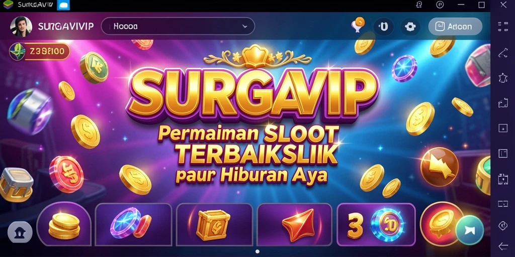 Tampilan gameplay SURGAVIP yang menarik dan penuh warna.