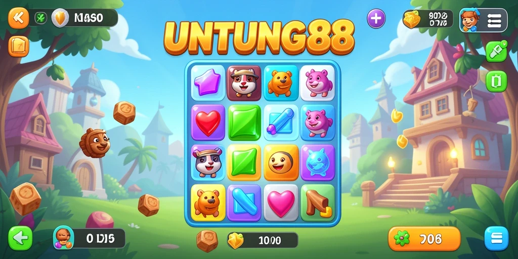 Tampilan seru gameplay UNTUNG88 dengan grafis warna-warni.