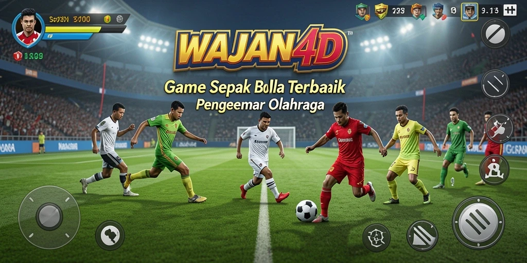 Tampilan gameplay WAJAN4D yang menakjubkan di lapangan sepak bola.